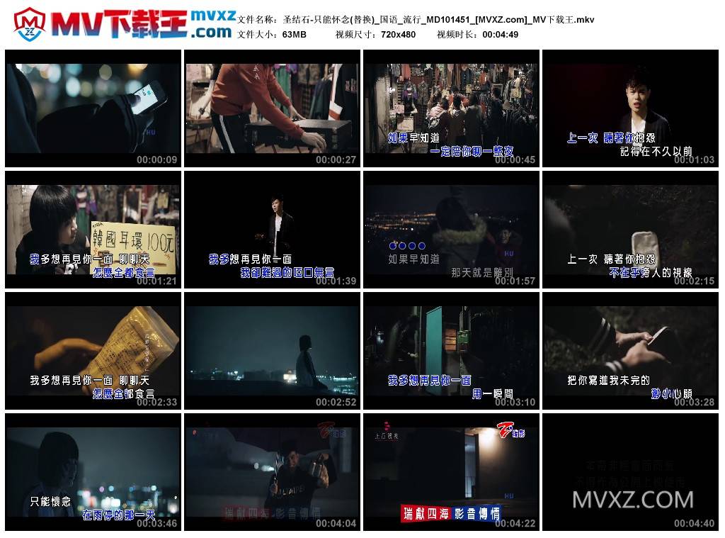 圣结石-只能怀念(替换)_国语_流行_MD101451